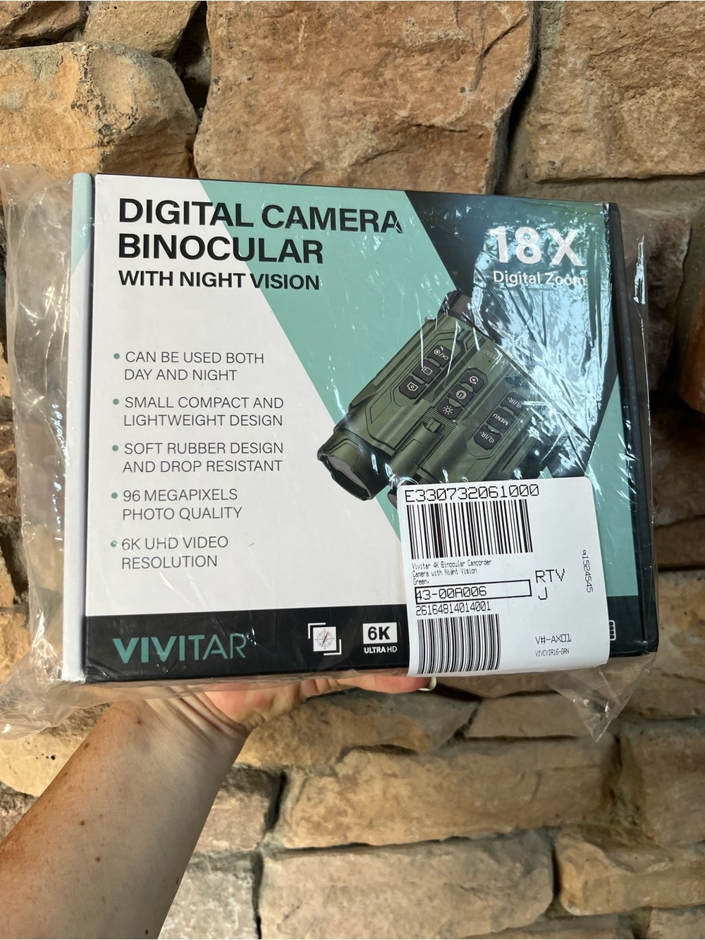 18X Digital Camera Binoculars with Night Vision - Green or Black
